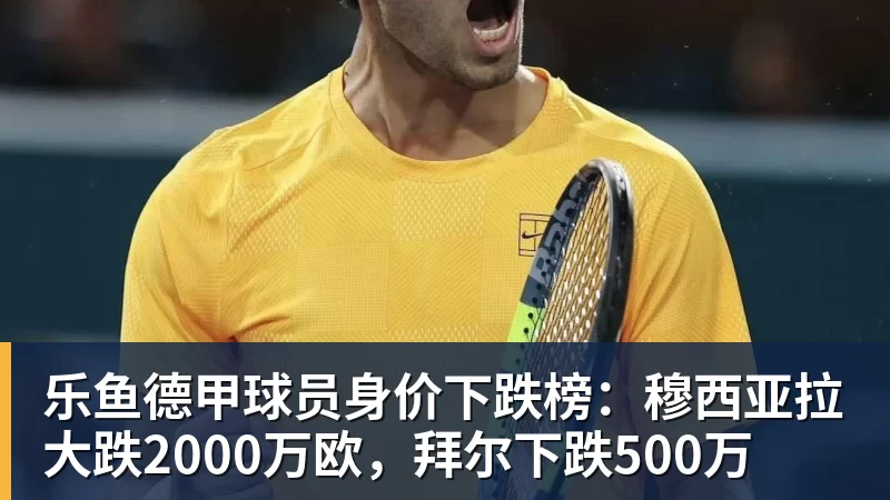 乐鱼德甲球员身价下跌榜：穆西亚拉大跌2000万欧，拜尔下跌500万