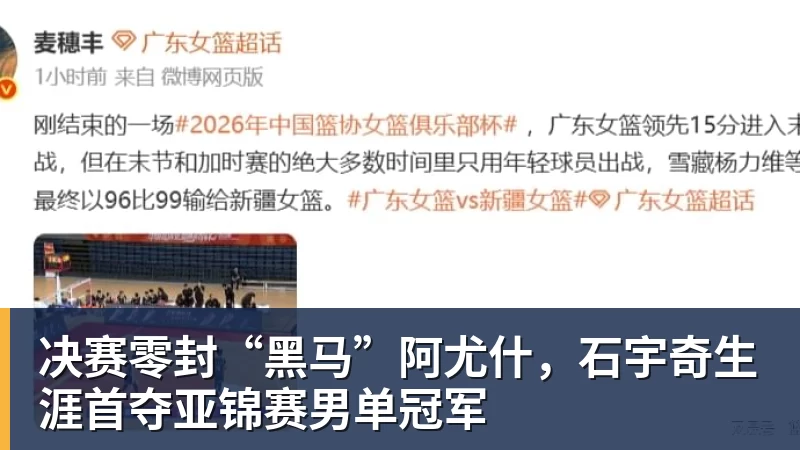 乐鱼官网决赛零封“黑马”阿尤什,石宇奇生涯首夺亚锦赛男单冠军 乐鱼官网决赛零封“黑马”阿尤什,石宇奇生涯首夺亚锦赛男单冠军