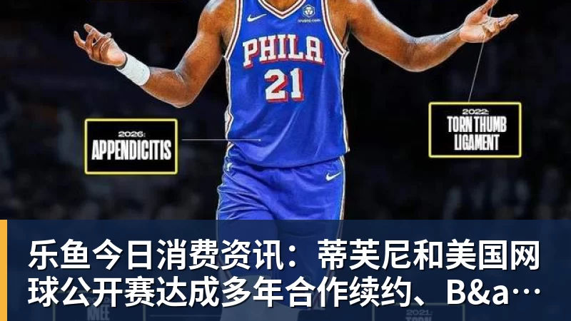 乐鱼今日消费资讯:蒂芙尼和美国网球公开赛达成多年合作续约、B&O 入驻天猫奢品 乐鱼今日消费资讯:蒂芙尼和美国网球公开赛达成多年合作续约、B&O 入驻天猫奢品